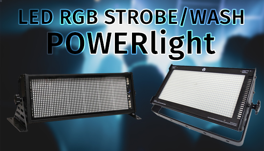 Світлодіодні RGB WASH стробоскопи 1000W і 600W з захистом IP-65 від компанії POWERlight